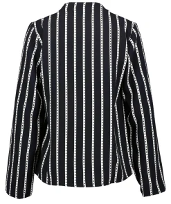 Argyle Stripe Cowl Blouse