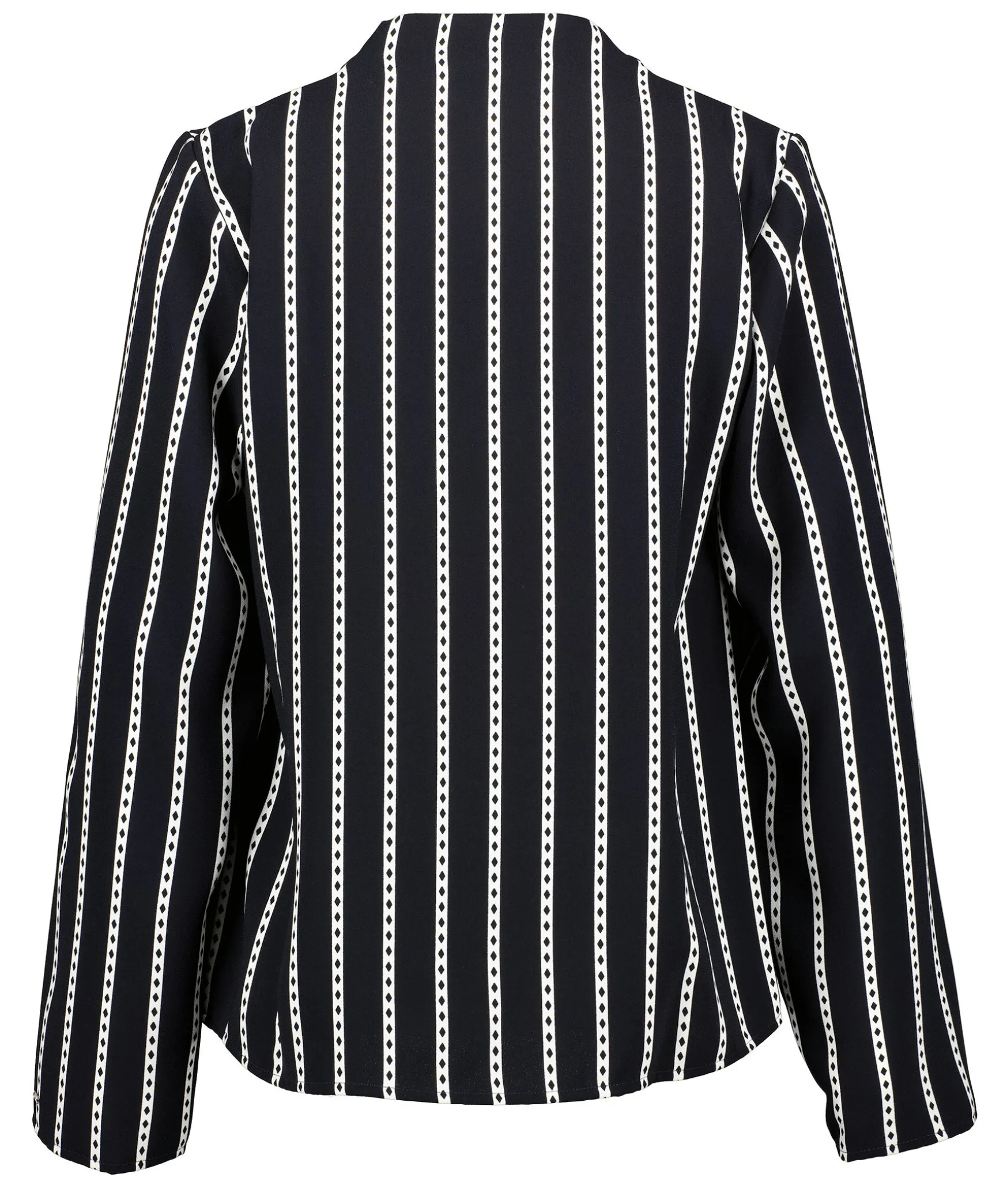 Argyle Stripe Cowl Blouse