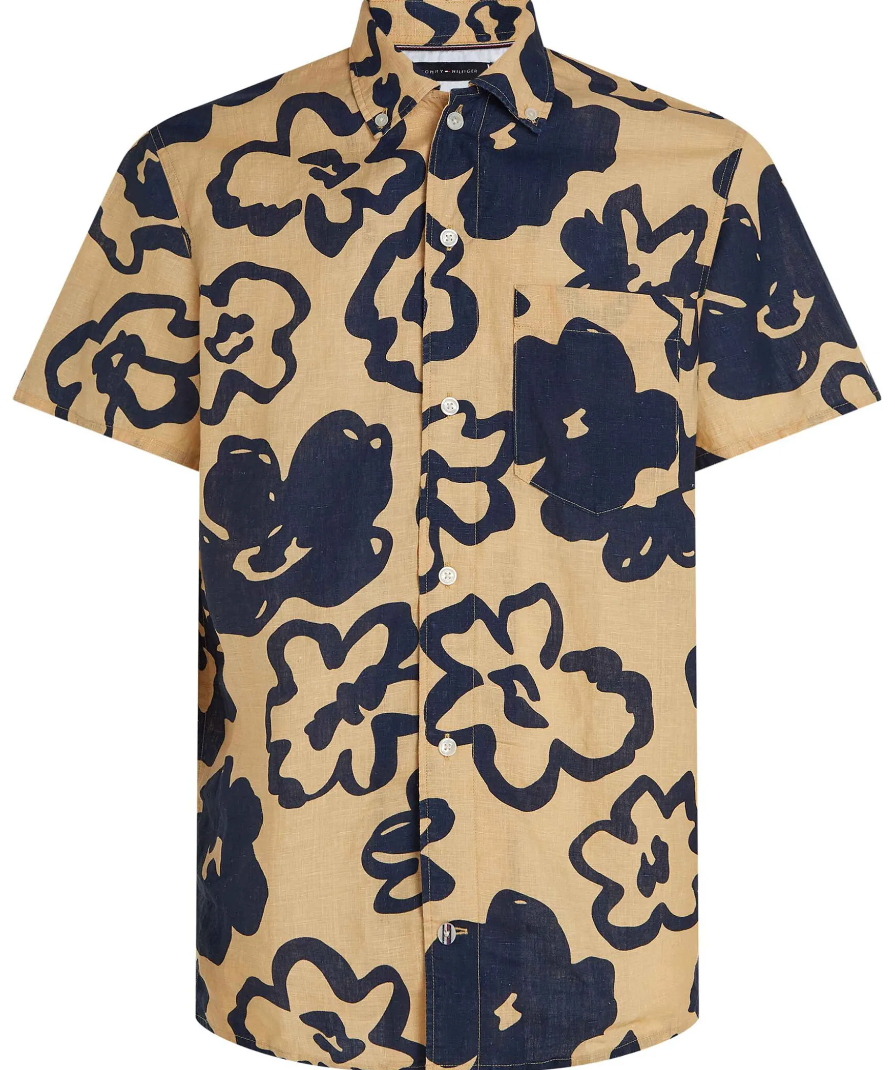 Big Floral Print Ss Shirt