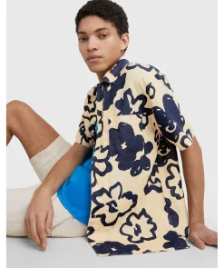 Big Floral Print Ss Shirt