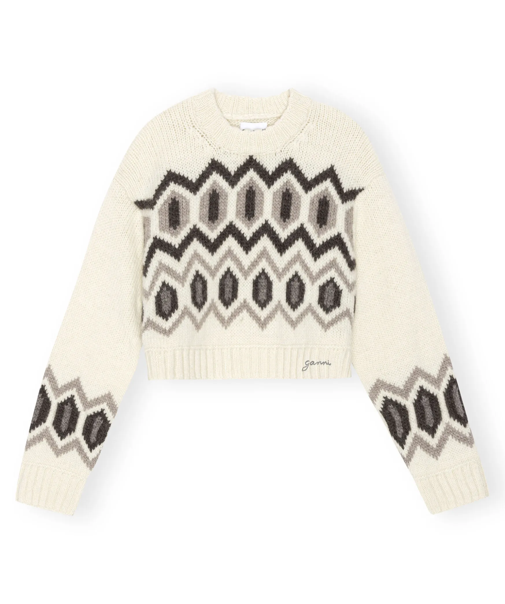 Chunky Graphic Wool Knit
