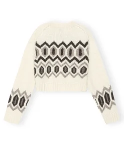 Chunky Graphic Wool Knit