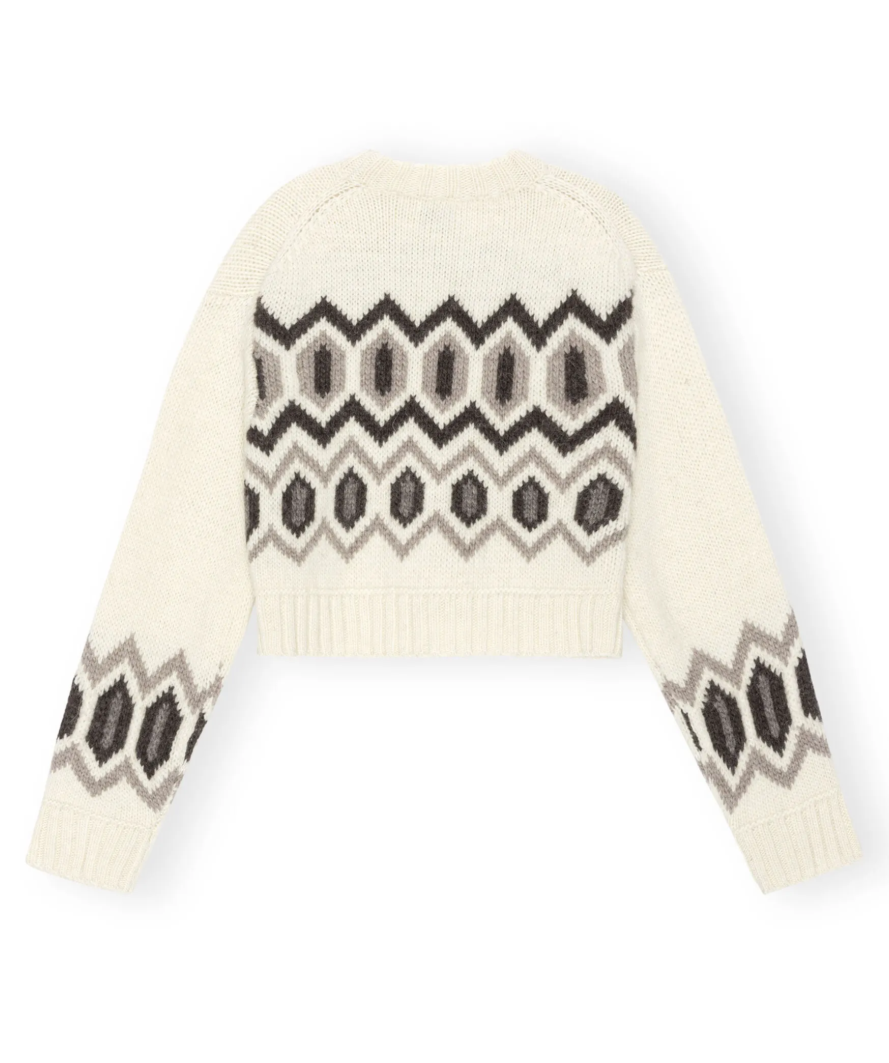 Chunky Graphic Wool Knit