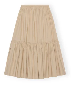 Cotton Poplinmaxi Skirt