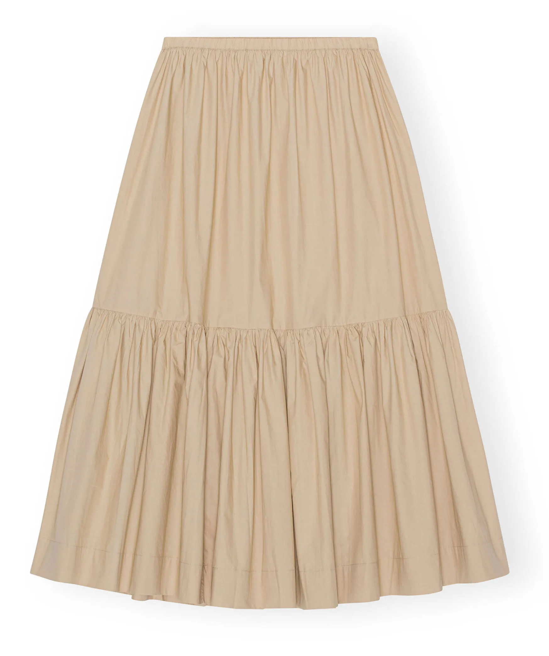 Cotton Poplinmaxi Skirt