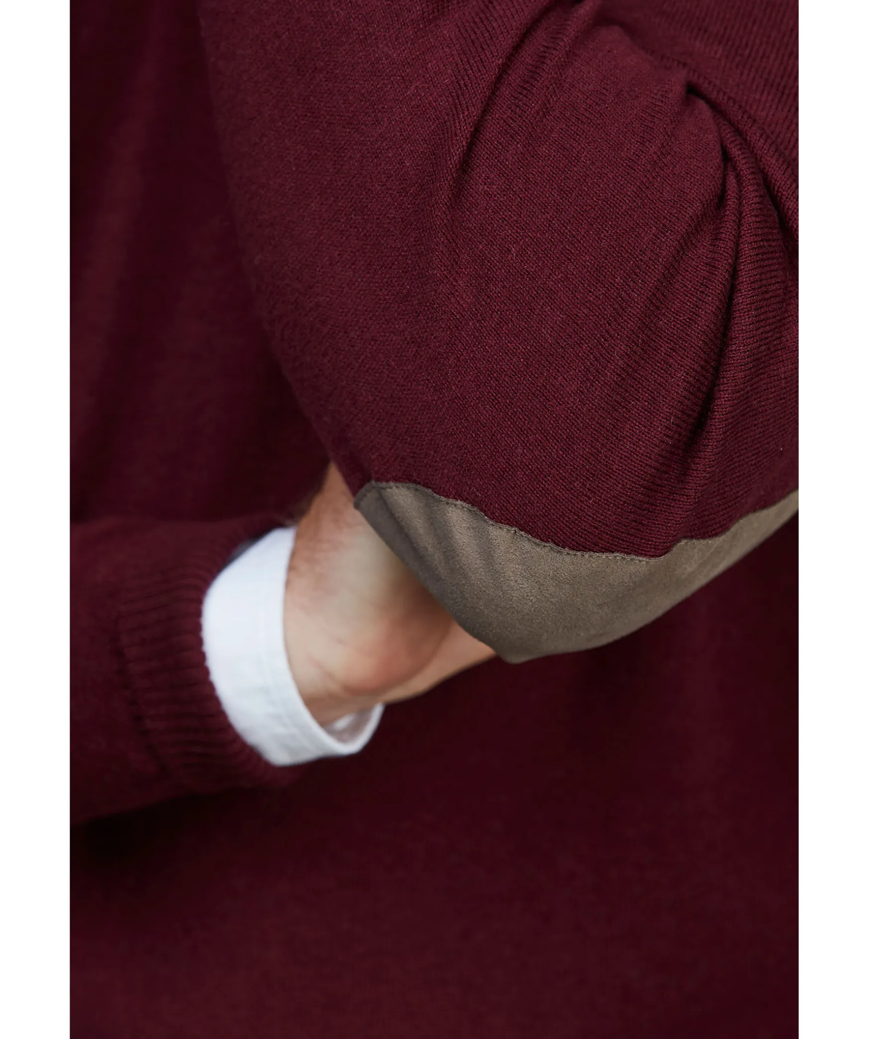 Crewneck Alcantara Patch