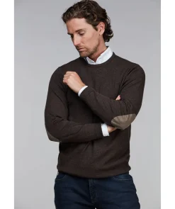 Crewneck Alcantara Patch