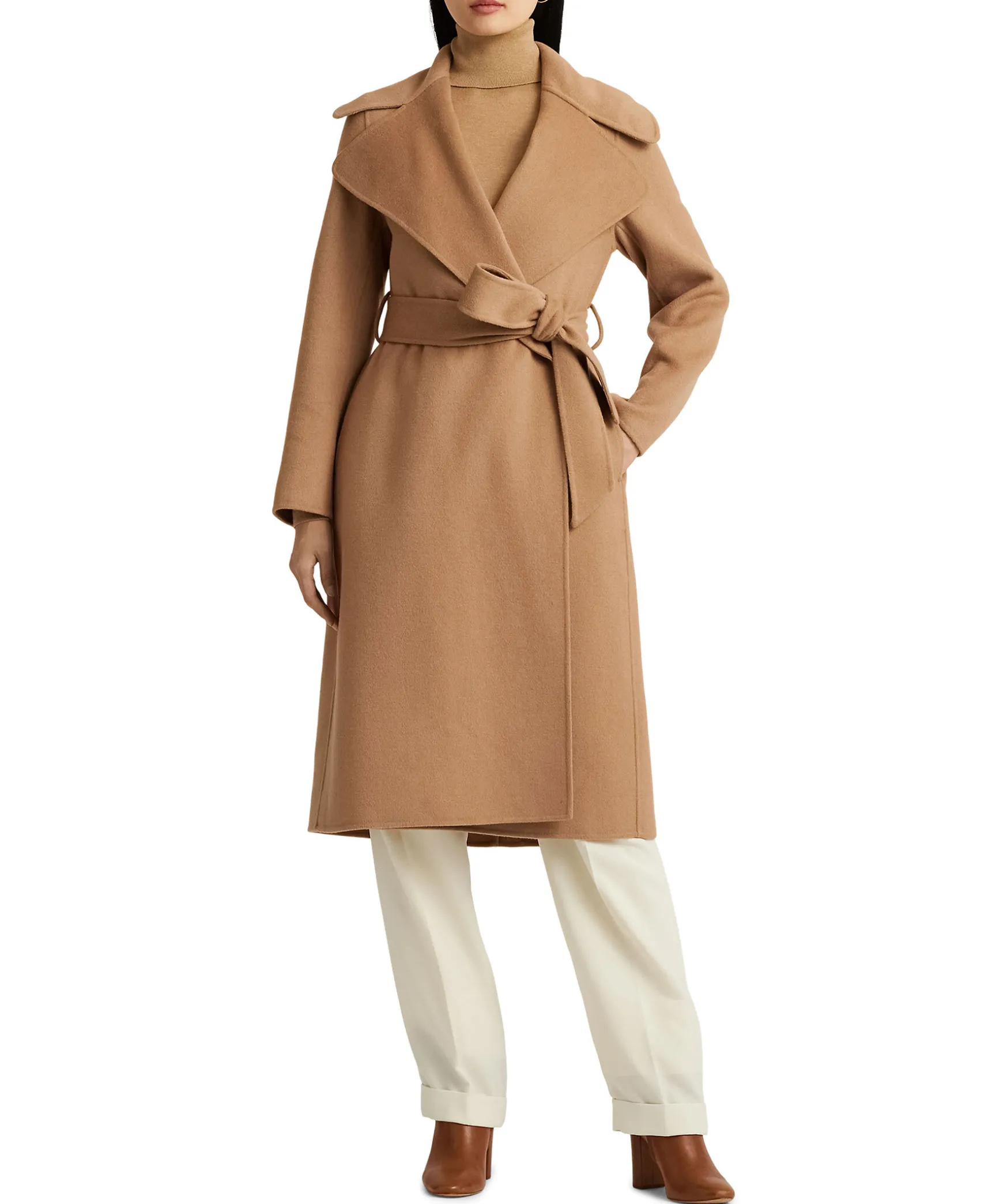 Double Fc Wrap Wool Coat