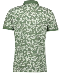 Floral Print Ss Pique