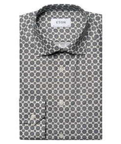 Gemoetric Print Slim Shir