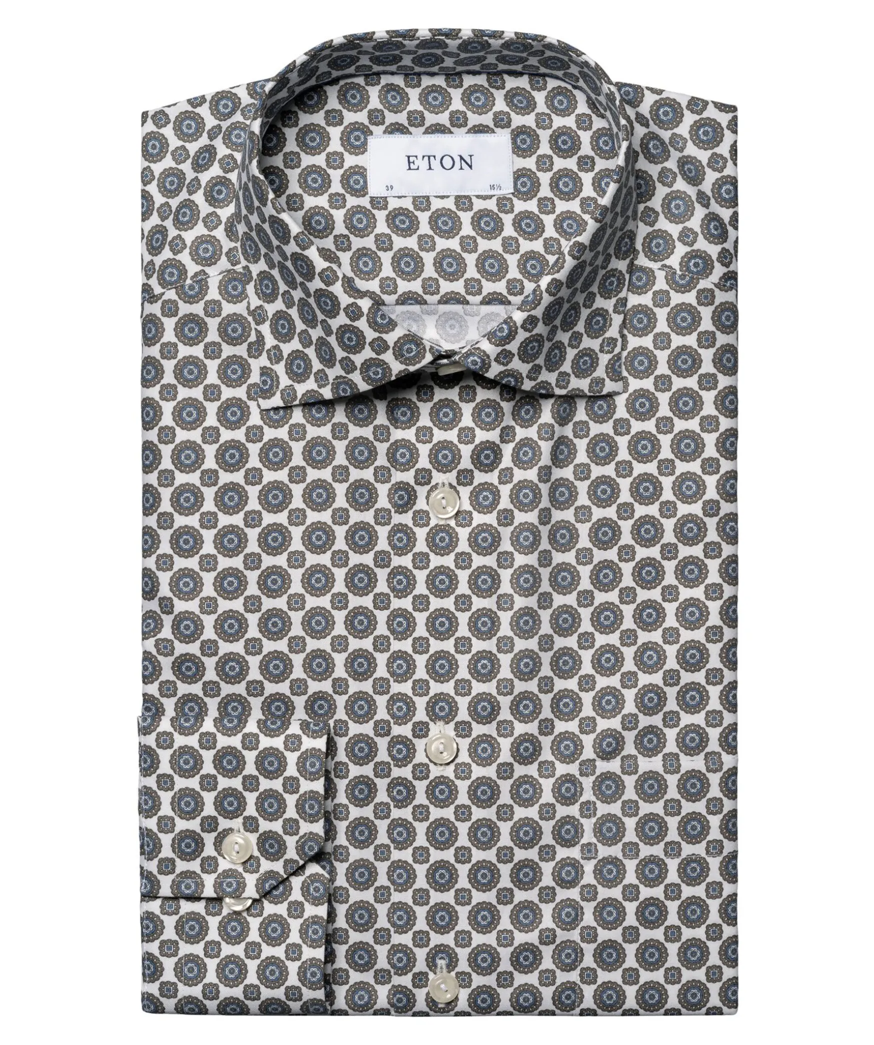 Gemoetric Print Slim Shir