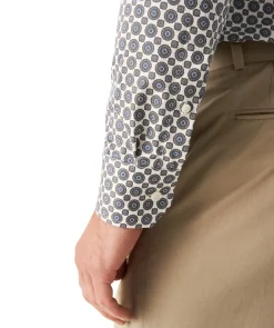 Gemoetric Print Slim Shir