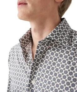 Gemoetric Print Slim Shir