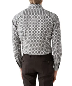 Gemoetric Print Slim Shir