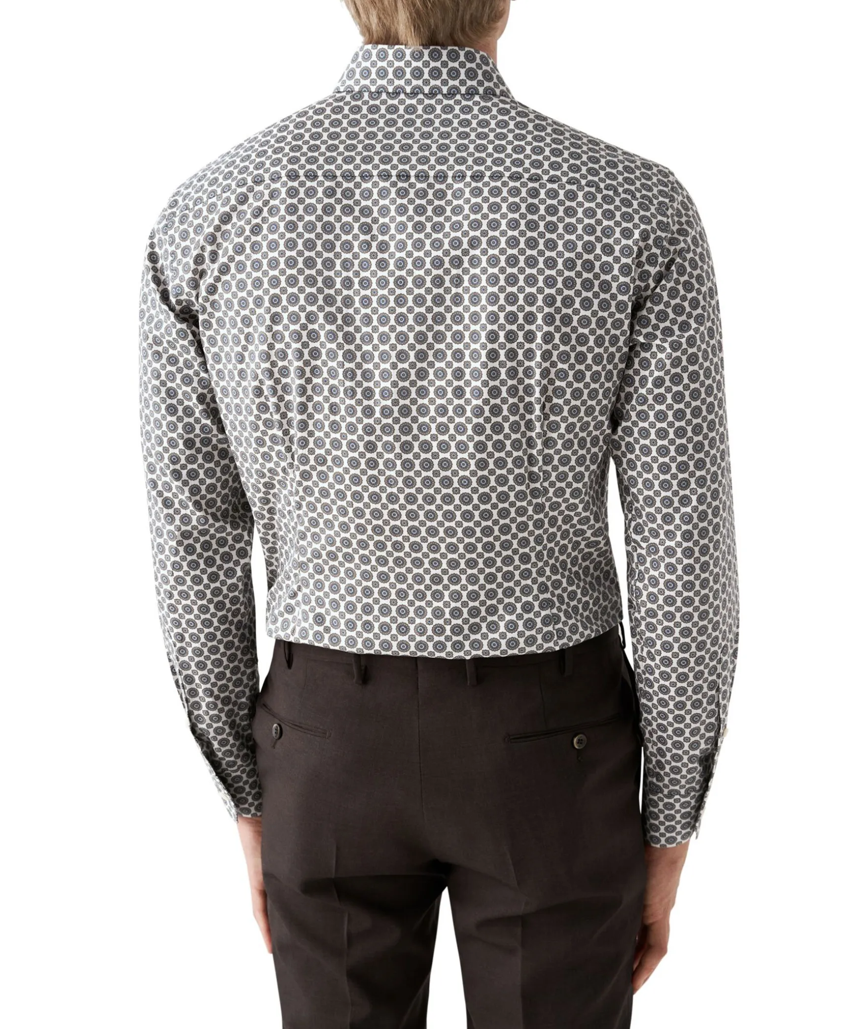 Gemoetric Print Slim Shir