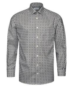 Gemoetric Print Slim Shir