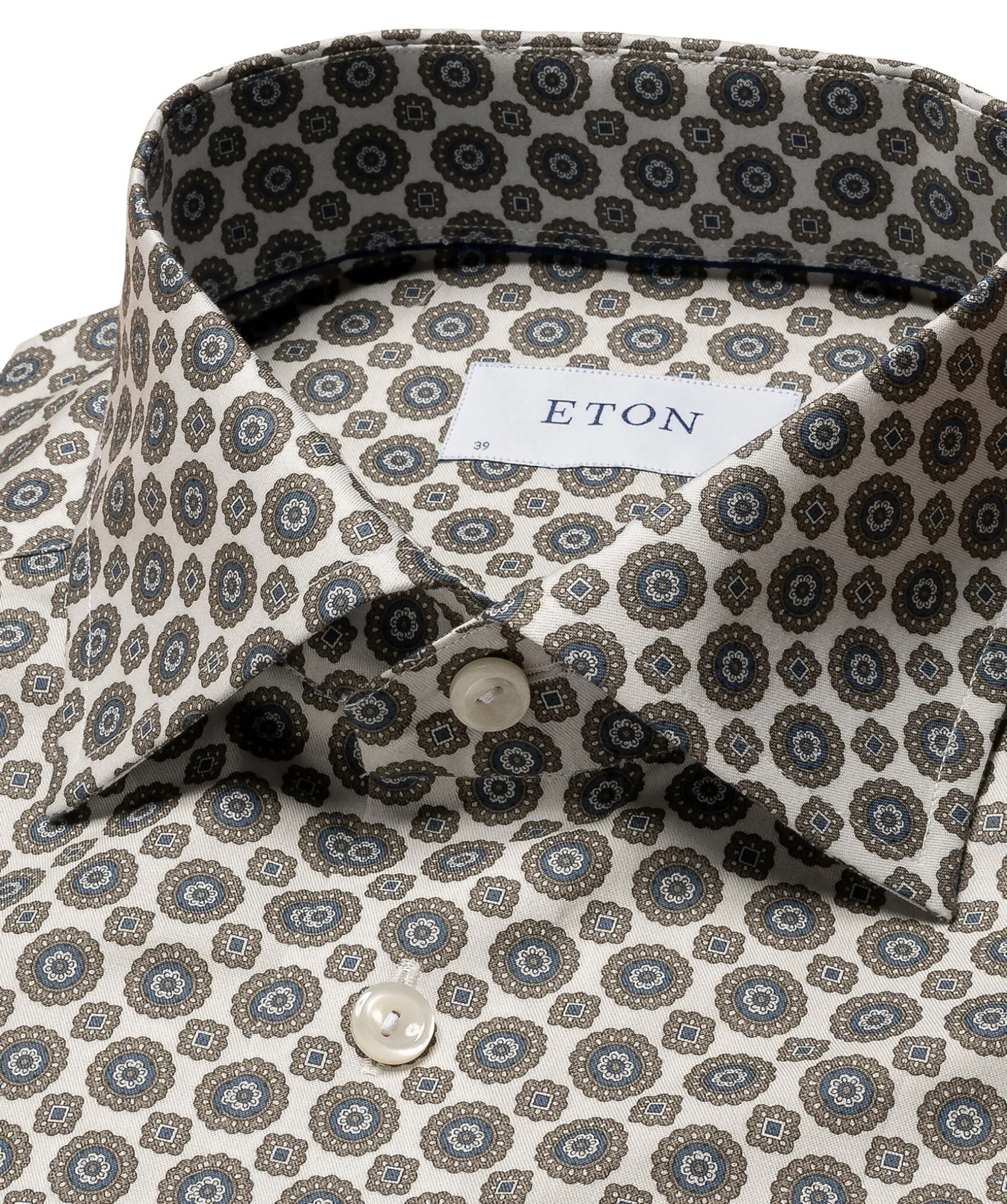 Gemoetric Print Slim Shir