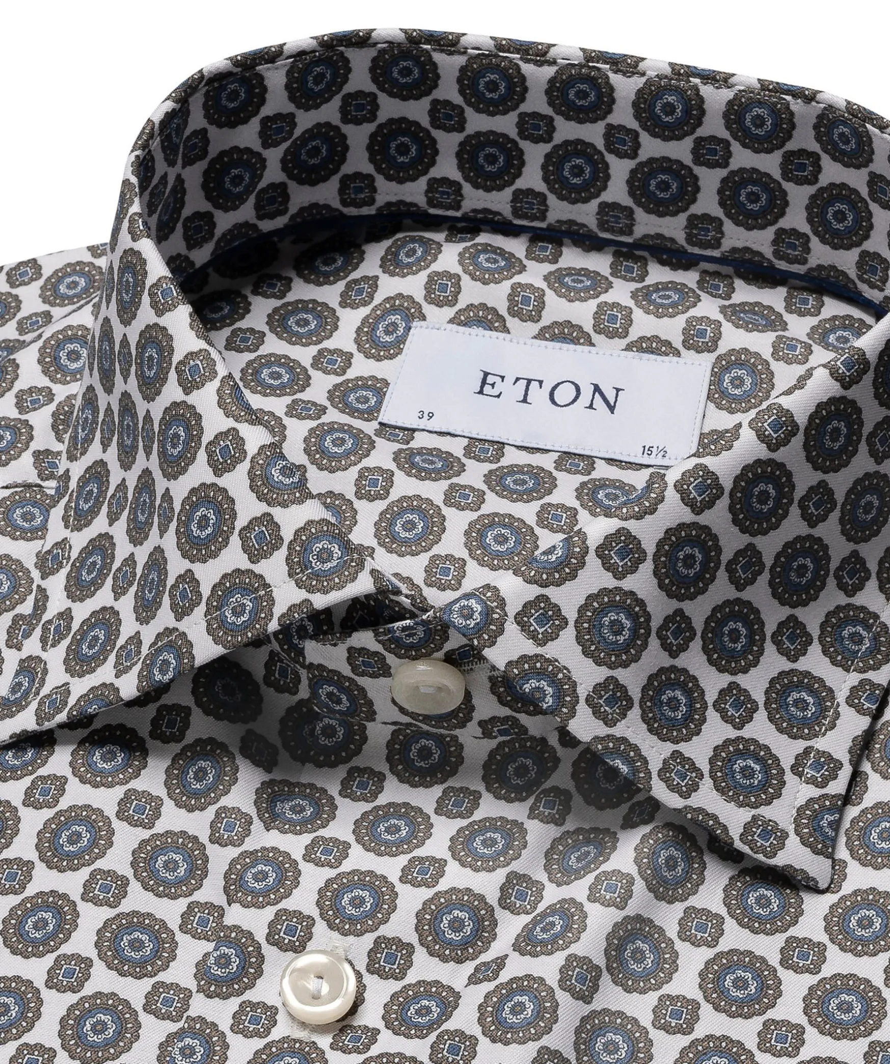 Gemoetric Print Slim Shir