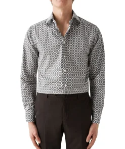 Gemoetric Print Slim Shir