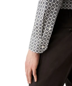 Gemoetric Print Slim Shir