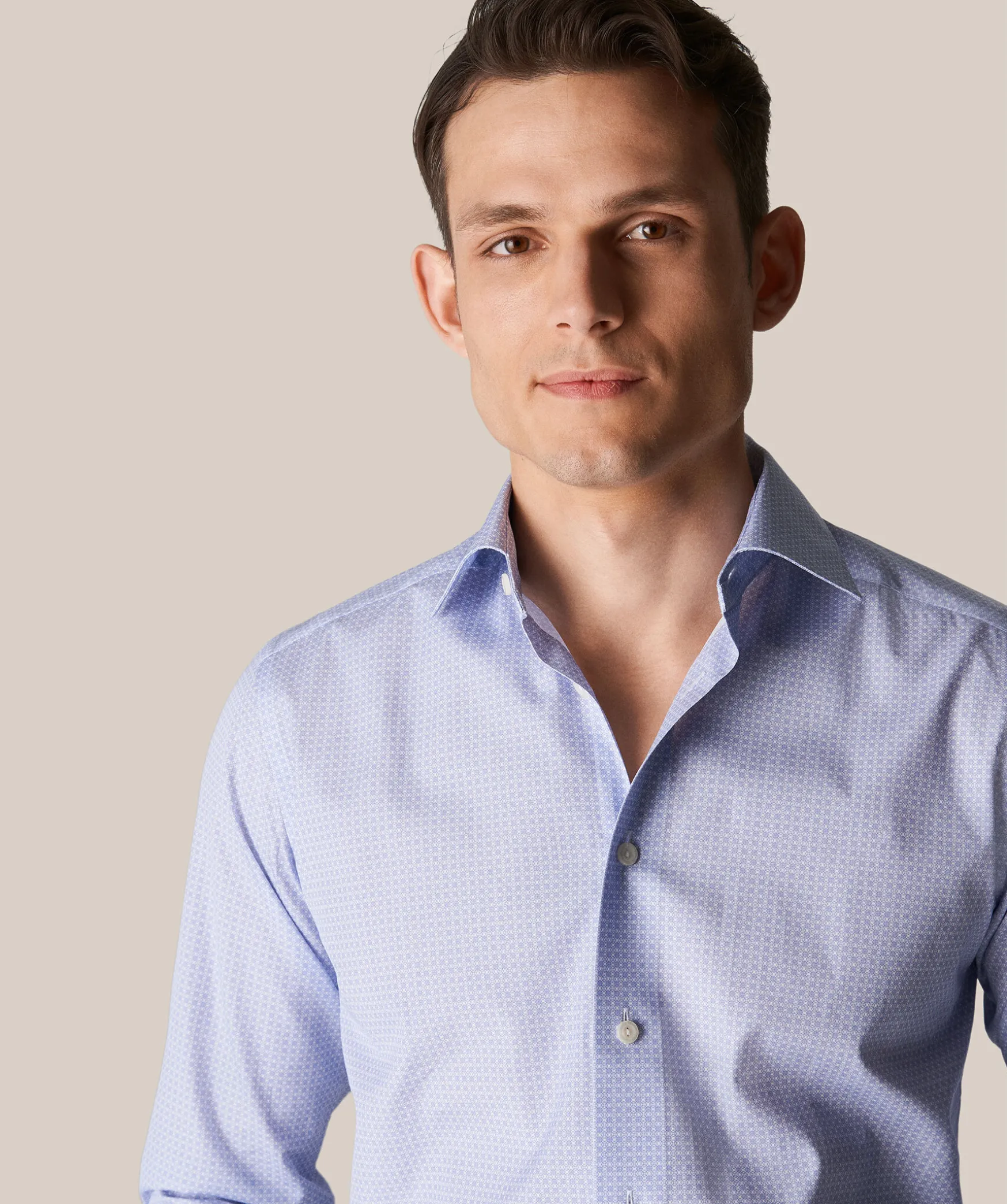 Geometric Poplin Slim