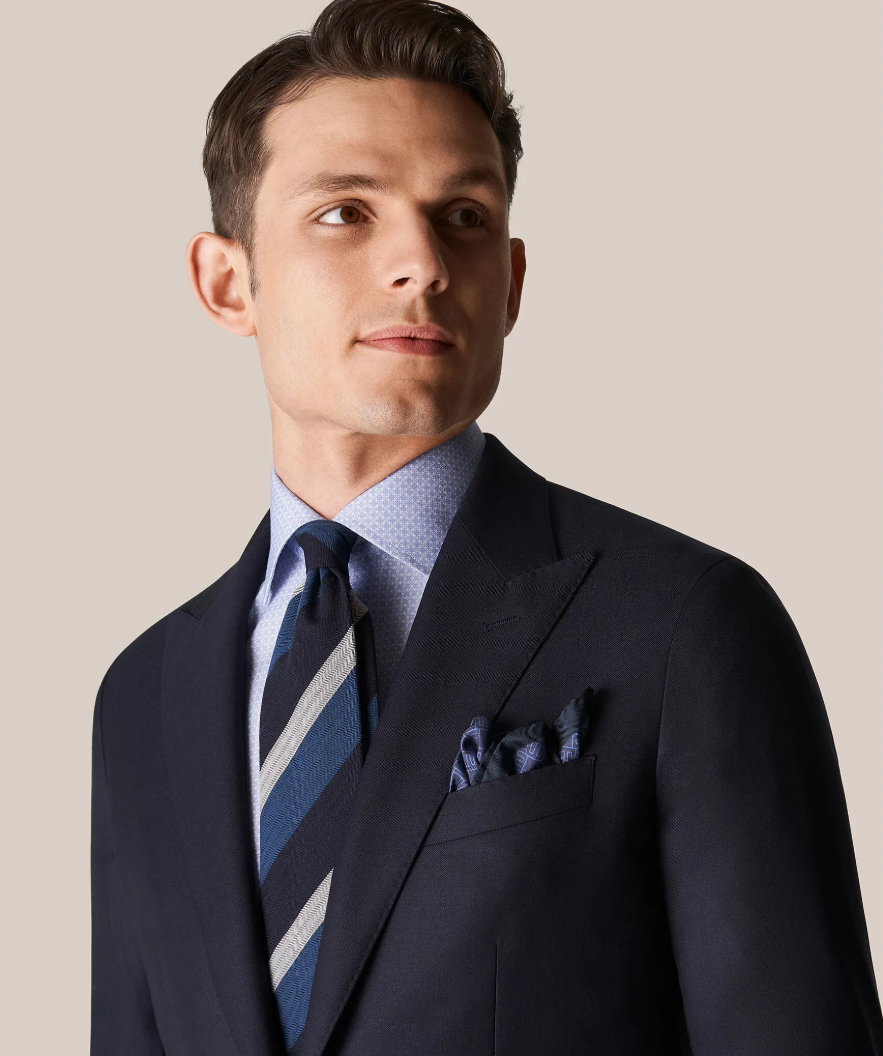 Geometric Poplin Slim