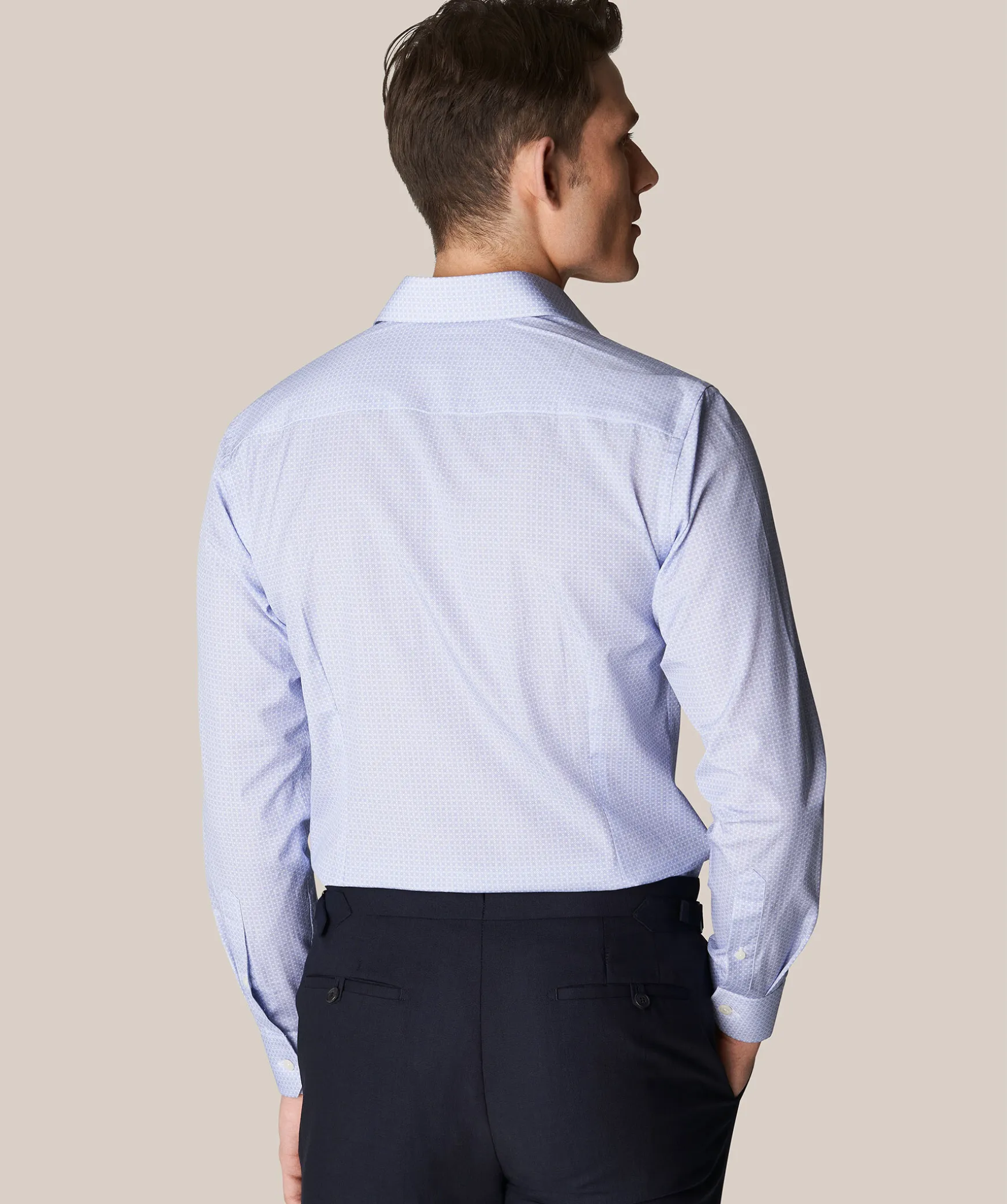 Geometric Poplin Slim