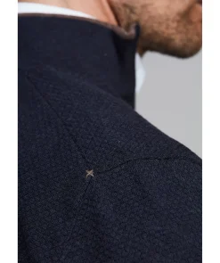 Half Zip Diamond Knit