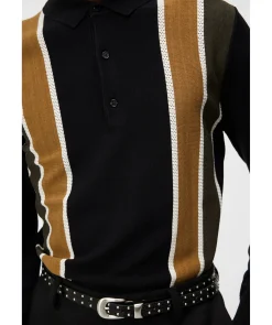 Heden Striped Knit Polo