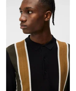 Heden Striped Knit Polo
