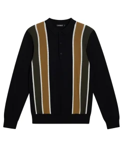 Heden Striped Knit Polo