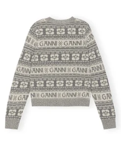 Logo Wool Mix Cardigan