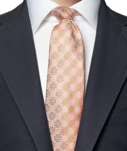 Medallion Print Silk Tie