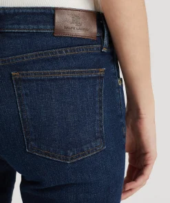 Mid Rise Straight Jeans