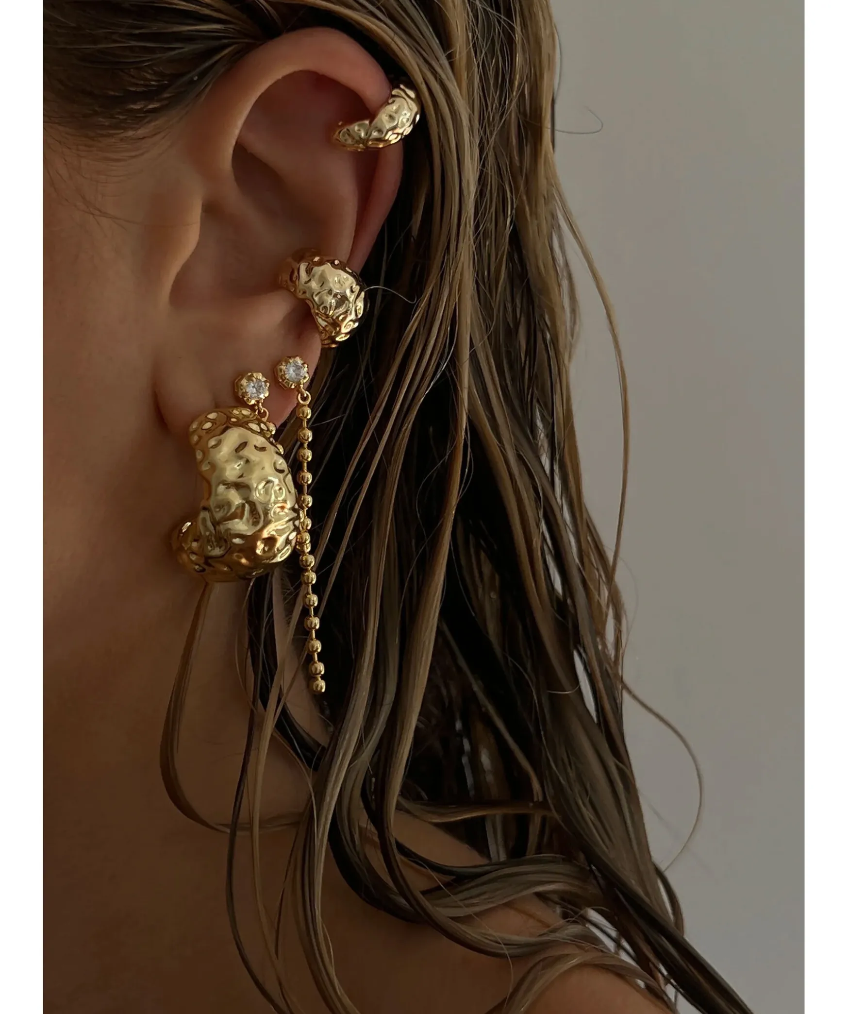 Molten Hoops Earring