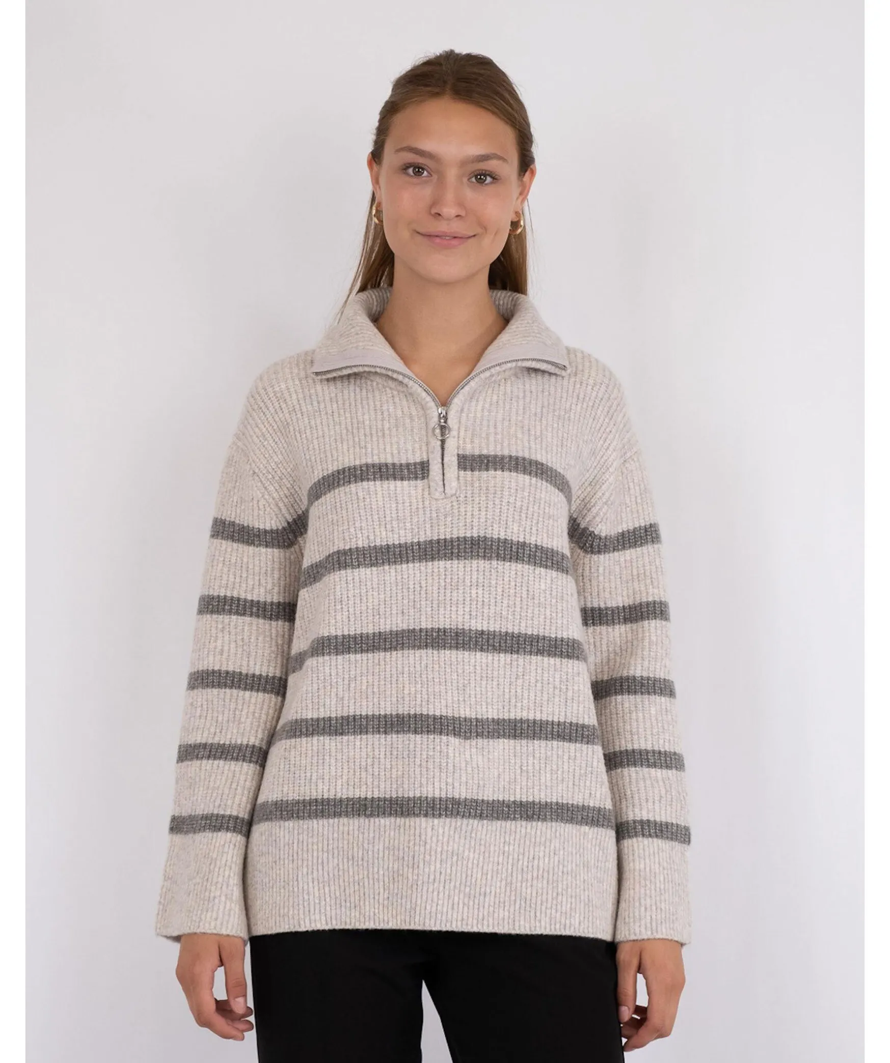 Nevena Half Zip Knit