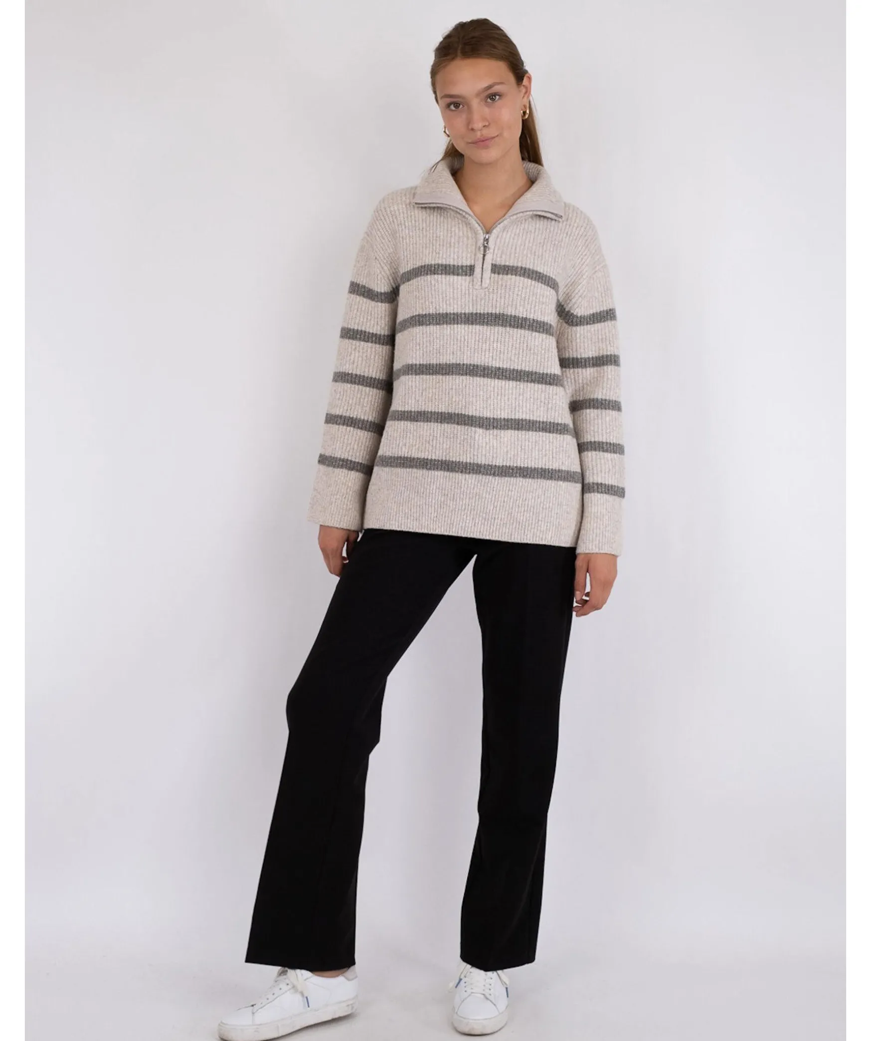 Nevena Half Zip Knit