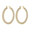 Pave Amalfi Hoops Earring