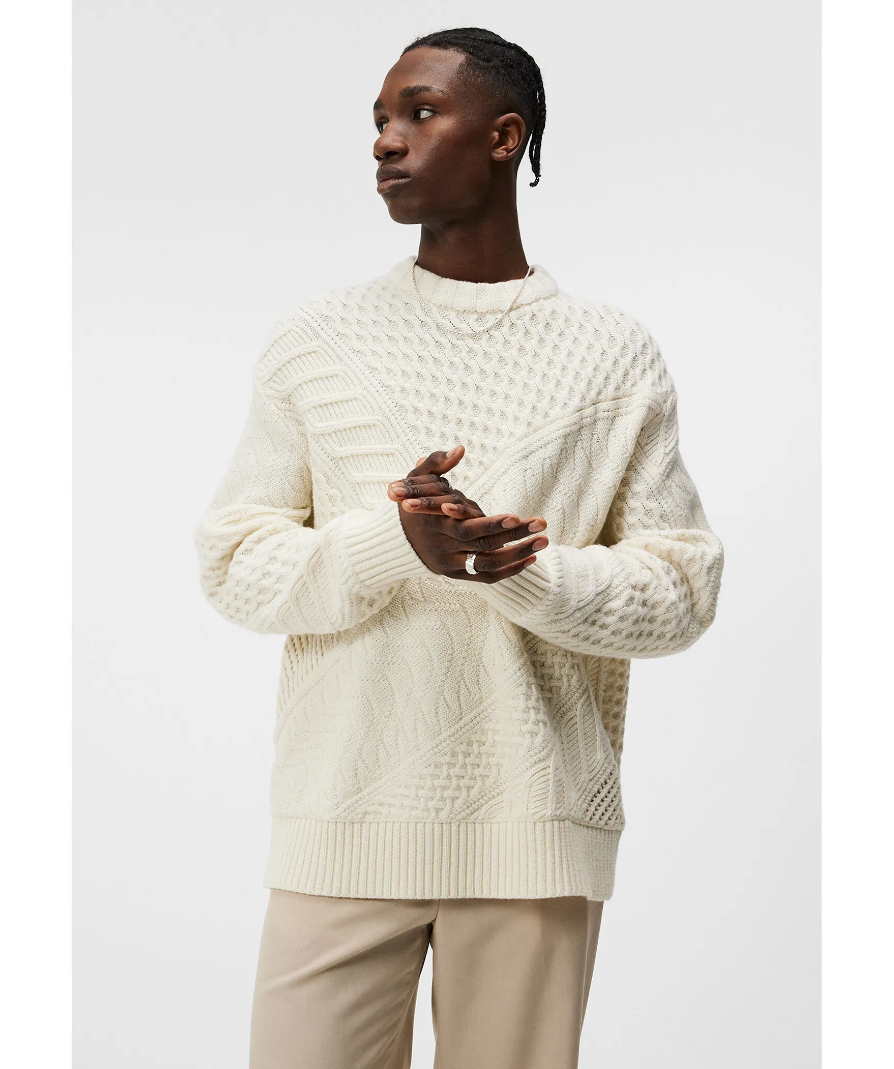Savio Cable Mock Neck
