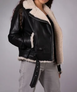 Shearling Leather Biker