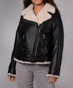 Shearling Leather Biker