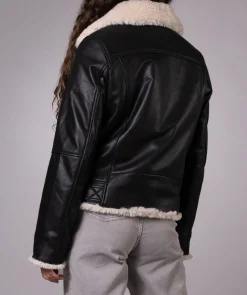 Shearling Leather Biker