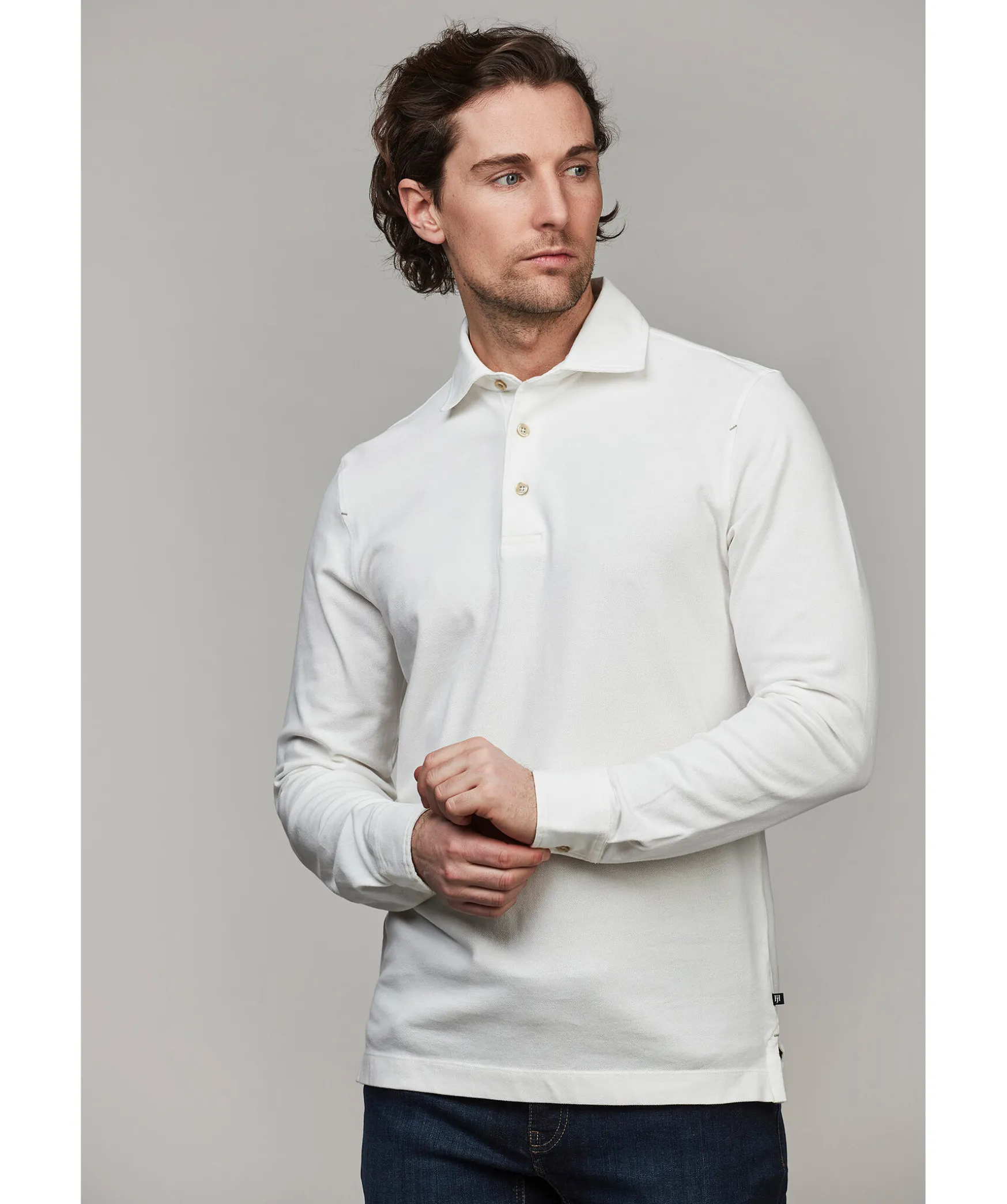 Shirt Collar Polo Ls