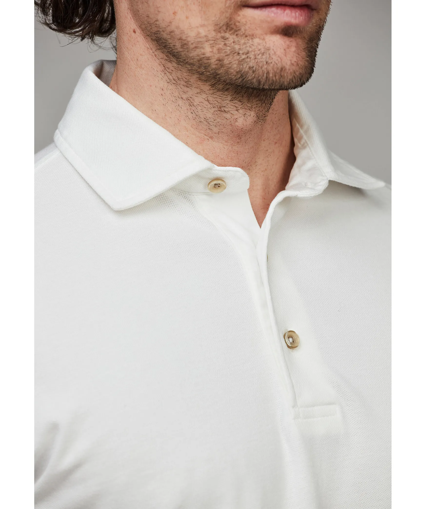 Shirt Collar Polo Ls