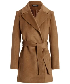 Shot Wrap Wool Coat