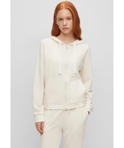 Sporty Logo Zip Hoodie