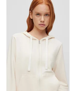 Sporty Logo Zip Hoodie