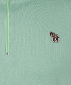 Sweater Zip Neck Zebra