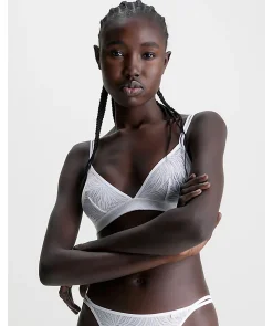 Unlined Lace Triangle Bra