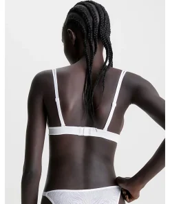 Unlined Lace Triangle Bra